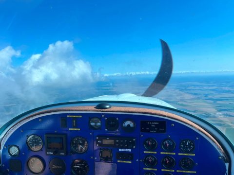 Blick aus dem Cockpit